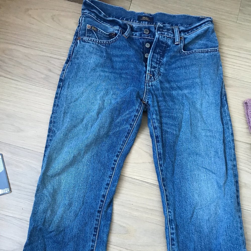 Polo Ralph Lauren Button Fly Mid-Rise Jeans